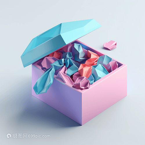 3D禮品盒模型 為服飾增添創意與驚喜